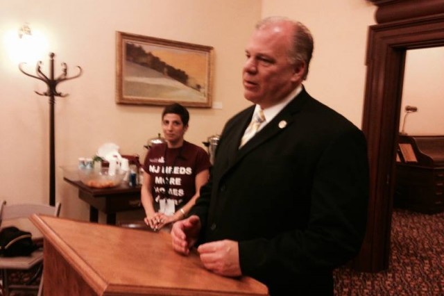 Senate President Sweeney addresses Lobby Day Attendees